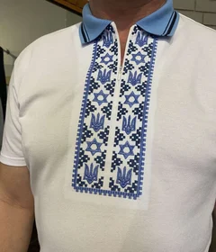 Прикольные футболки: Вишиванка Шалом Україна біла